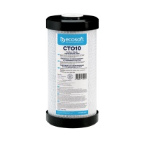 Фильтр из прессованного кокосового угля, 4,5″×10″,  Ecosoft, CHVCB4510ECO