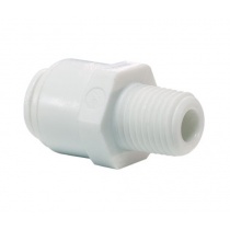 John Guest Straight Adaptor – NPTF Thread 1/4 / 1/8 (CI010821W)