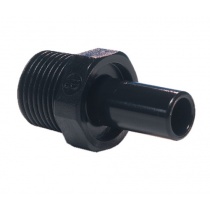 John Guest Stem Adaptor – BSP Thread 4mm - 1/4 BLACK (PM050412E)