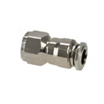 Brass/chrome-plated ball valve 1⁄4”F x 1⁄4”M for possible replacement of plastic valve on the compressor